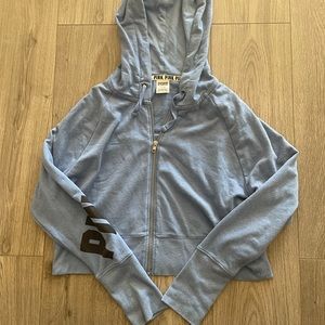 Victoria’s Sceret PINK cropped zip up hoodie